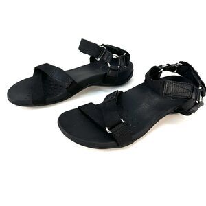 Vionic Candace Sandal Women's 8.5 Black Strappy Orthotic Comfort Sandals EU 40
